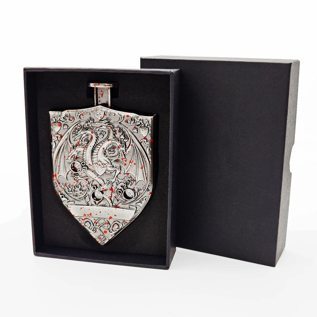 7-in-1 Metal Roulette Spinner Dice for DND TRPG - Mechanical Pocket Wheel Dice with Gift Box for Tabletop RPG, D&D, and Call of Cthulhu Games