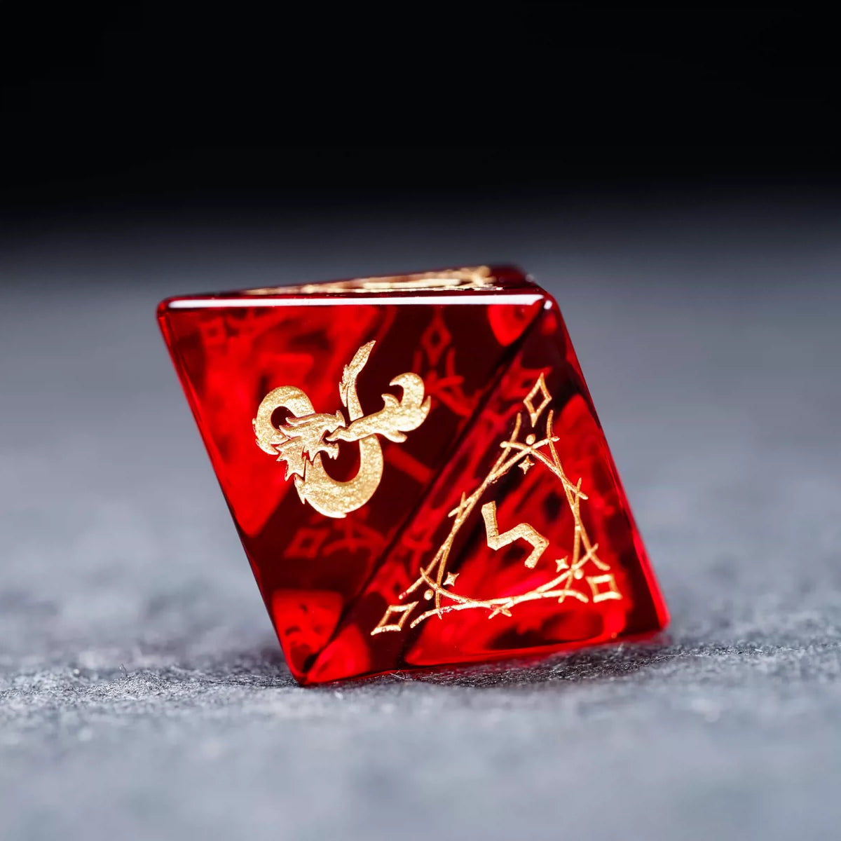 Natural Garnet Crystal DND Dice Set, Polyhedral Gemstone D20 Dice for Call of Cthulhu TTRPG