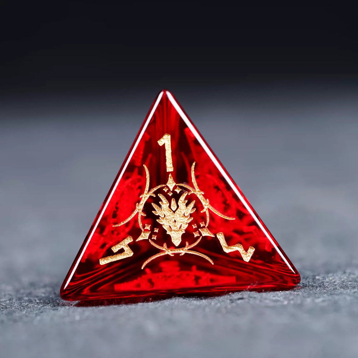 Natural Garnet Crystal DND Dice Set, Polyhedral Gemstone D20 Dice for Call of Cthulhu TTRPG