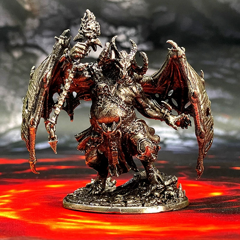 1/48 Scale Metal Tabletop RPG Miniatures - Unpainted Hell Lord & Fantasy Heroes Figure Models for DND Painting