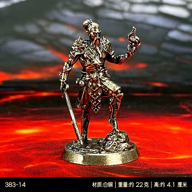 1/48 Scale Metal Tabletop RPG Miniatures - Unpainted Hell Lord & Fantasy Heroes Figure Models for DND Painting