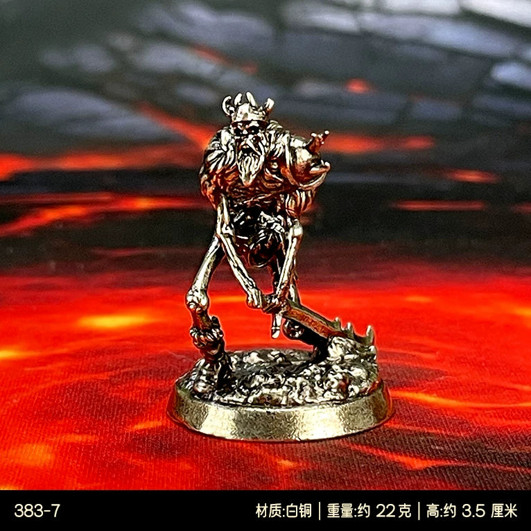 1/48 Scale Metal Tabletop RPG Miniatures - Unpainted Hell Lord & Fantasy Heroes Figure Models for DND Painting