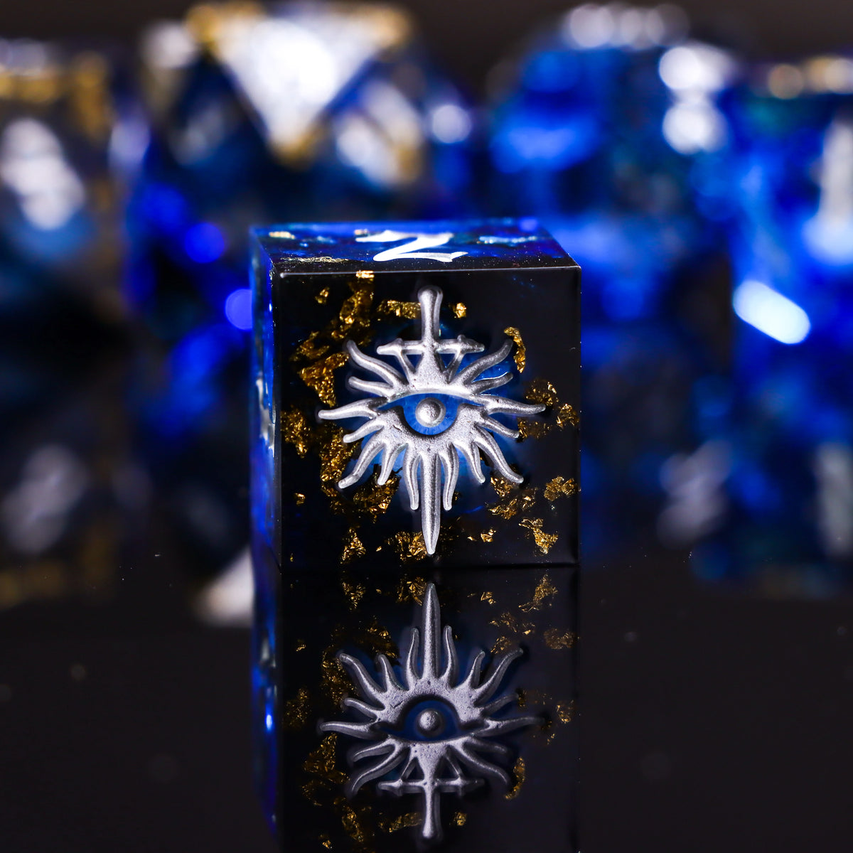 Demon Eye Polyhedral Dice Set for DND & COC Tabletop RPG, Fantasy D20 D6 Gaming Dice with Box
