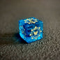 Deep Blue Dragon Pattern Polyhedral DND Dice Set for Tabletop TRPG D&D RPG Gaming