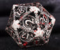Hollow Metal Polyhedral DND Dice Set, Dragon Theme D20 Tabletop RPG Dice for D&D, Call of Cthulhu, Pathfinder, TRPG Games