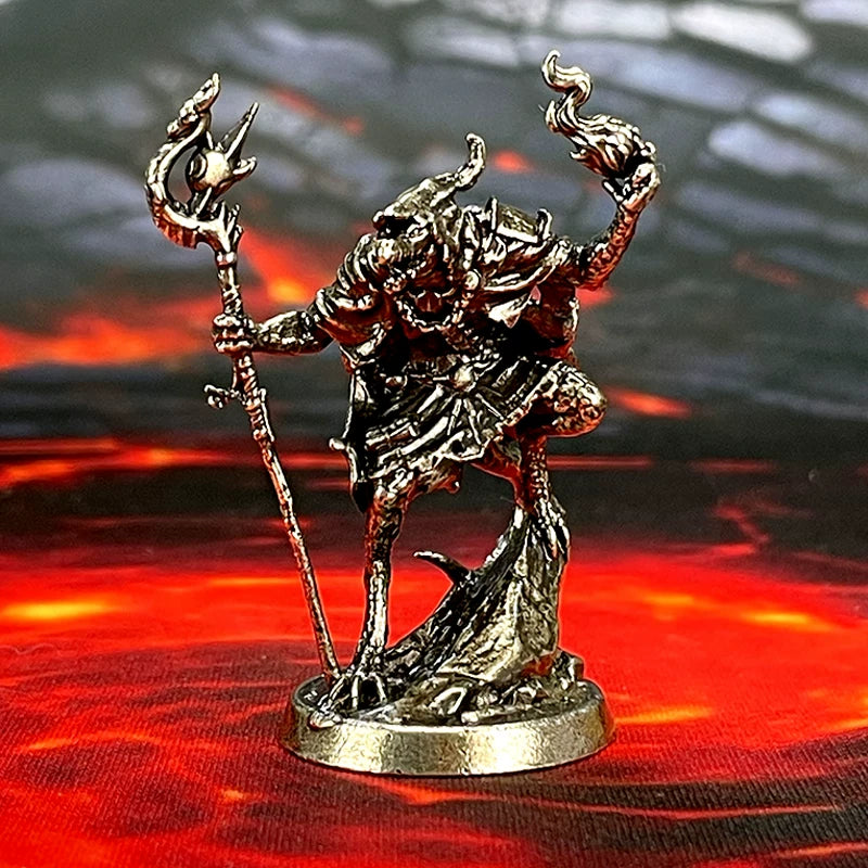 1/48 Scale Metal Tabletop RPG Miniatures - Unpainted Hell Lord & Fantasy Heroes Figure Models for DND Painting
