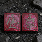 Novelty Cthulhu 3-Headed Monster Press Spinner Metal Dice, 7-in-1 Gyro Roulette D20 Polyhedral Dice for COC DND RPG Tabletop Board Game