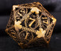 Hollow Metal Polyhedral DND Dice Set, Dragon Theme D20 Tabletop RPG Dice for D&D, Call of Cthulhu, Pathfinder, TRPG Games