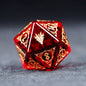 Natural Garnet Crystal DND Dice Set, Polyhedral Gemstone D20 Dice for Call of Cthulhu TTRPG