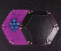 Liquid Core Starry Quicksand DND Polyhedral Dice Set, D20 RPG Tabletop Gaming Dice with Metal Tin and Velvet Pouch