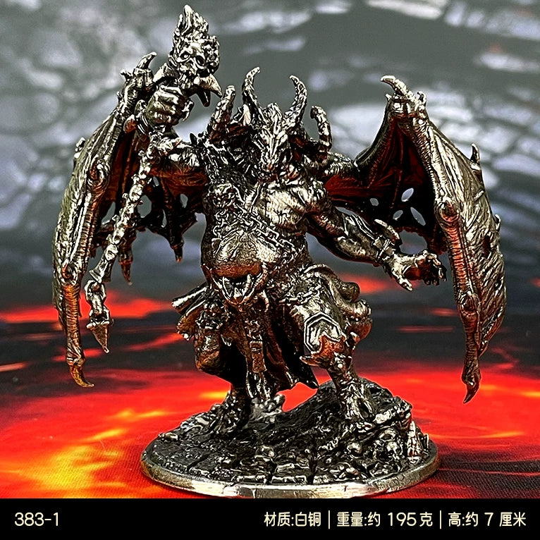 1/48 Scale Metal Tabletop RPG Miniatures - Unpainted Hell Lord & Fantasy Heroes Figure Models for DND Painting