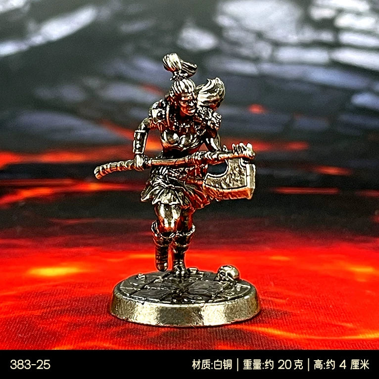 1/48 Scale Metal Tabletop RPG Miniatures - Unpainted Hell Lord & Fantasy Heroes Figure Models for DND Painting