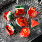 Liquid Core Resin Polyhedral Dice Set, 7-Piece DND D20 Moving Quicksand Dice for Tabletop RPG