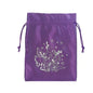 Luxury Velvet Tarot Card Drawstring Bag - Soft Storage Pouch for Oracle Cards, Crystals, Dice and Jewelry (13x18cm)