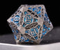 Metal Polyhedral DND Dice Set for Tabletop RPG, Cthulhu & D&D Gaming, Heavy Duty Zinc Alloy Dice with Storage Case