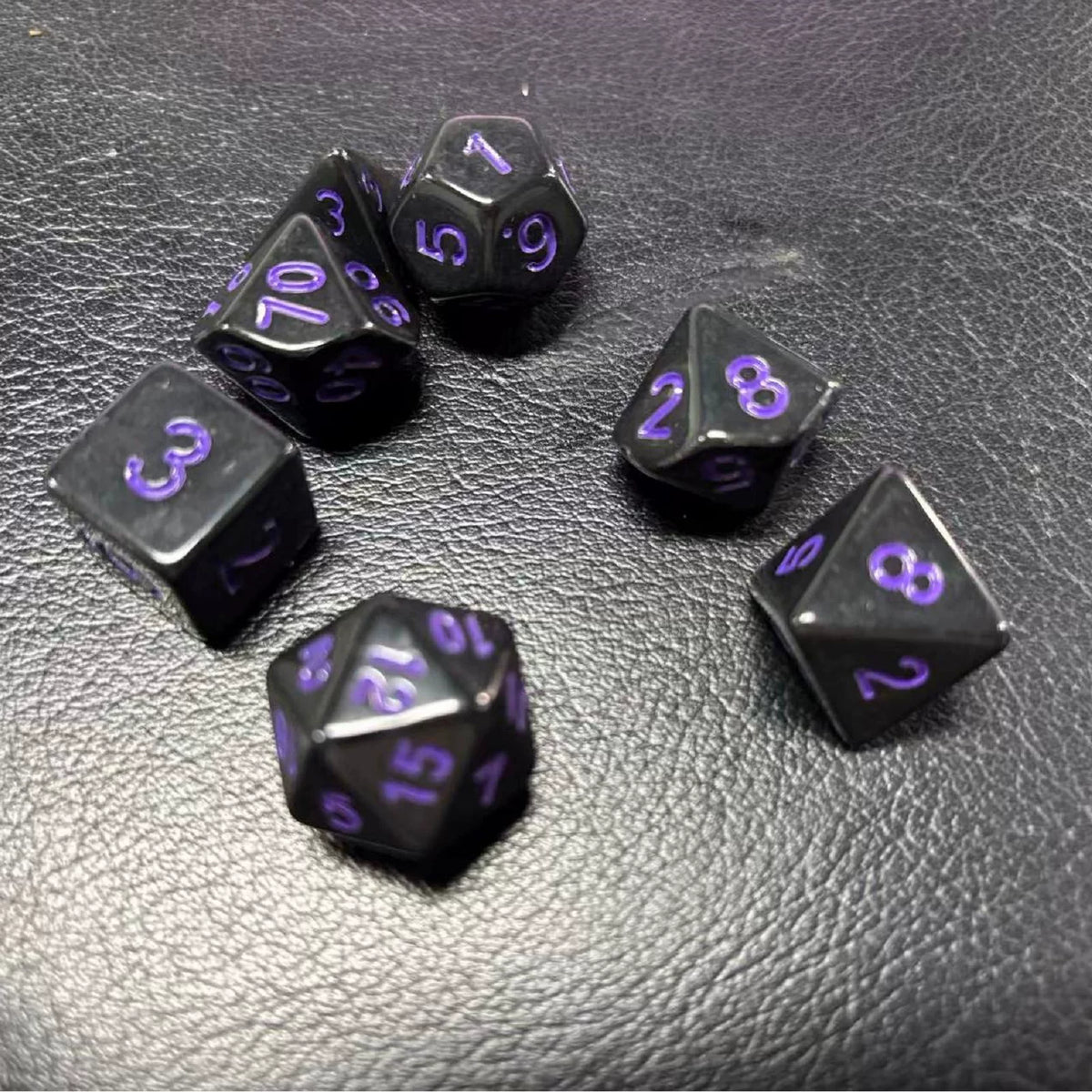 亚克力coc跑团dnd骰子多面桌游4/6/8/10/12/20面克苏鲁dice实心