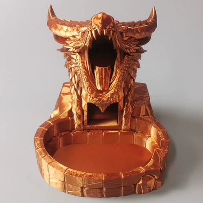 Medieval Fantasy Dragon Dice Tower for DND Tabletop Board Games RPG Dice Roller Accessory