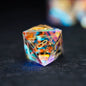 Iridescent Crystal Polyhedral Dice Set, Gemstone RPG Tabletop Gaming Dice for D&D, Call of Cthulhu, MTG, D20 D12 D10 D8 D6 D4