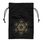 Luxury Velvet Tarot Card Drawstring Bag - Soft Storage Pouch for Oracle Cards, Crystals, Dice and Jewelry (13x18cm)