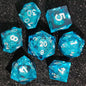 Floating Dragon Eye Polyhedral Dice Set Liquid Core RPG Dice for DND COC Tabletop Games
