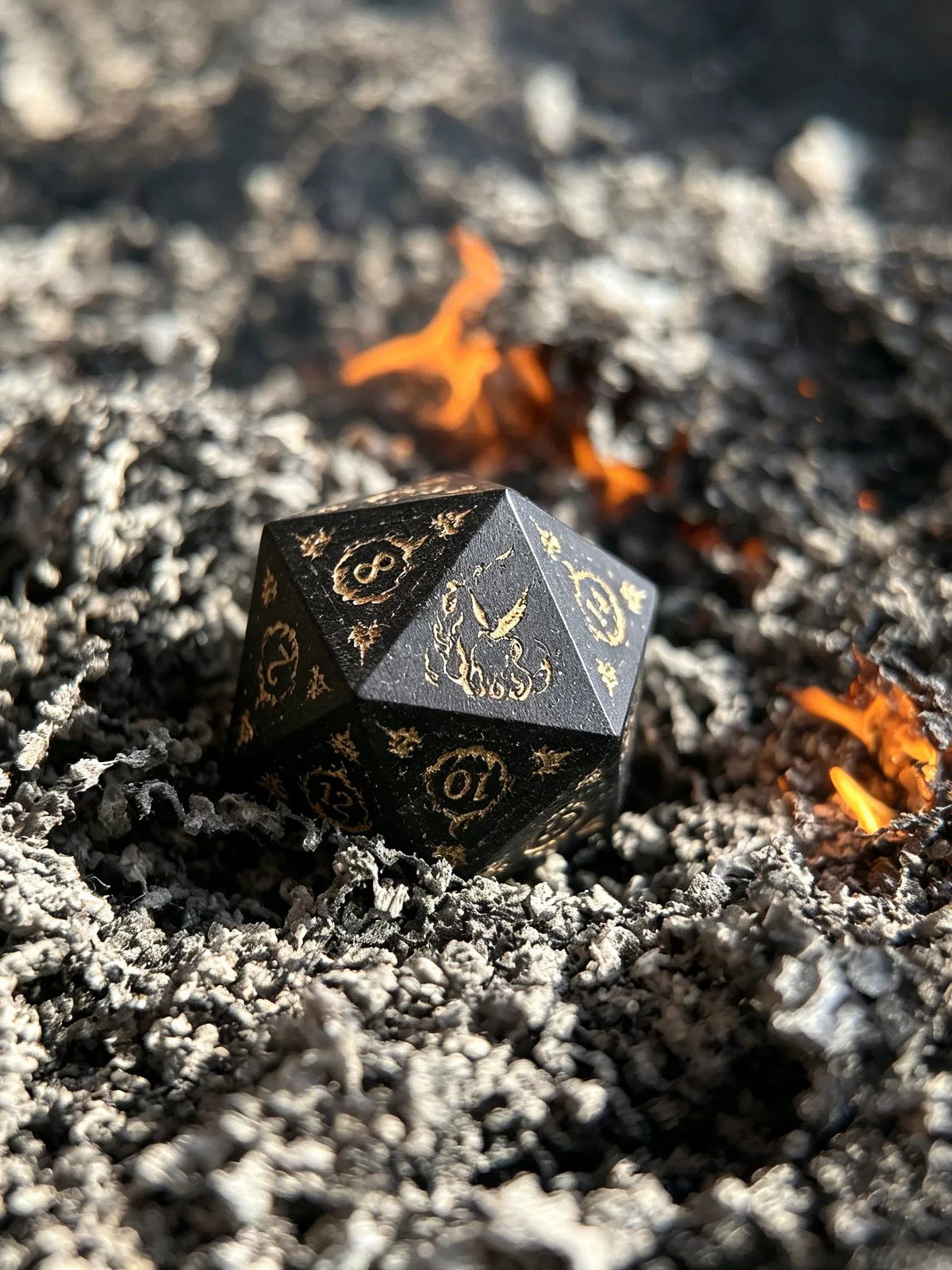 Natural Rosewood Polyhedral DND Dice Set, 7-Piece Wooden RPG Gaming Dice for Dungeons and Dragons, COC, Tabletop Fantasy Games
