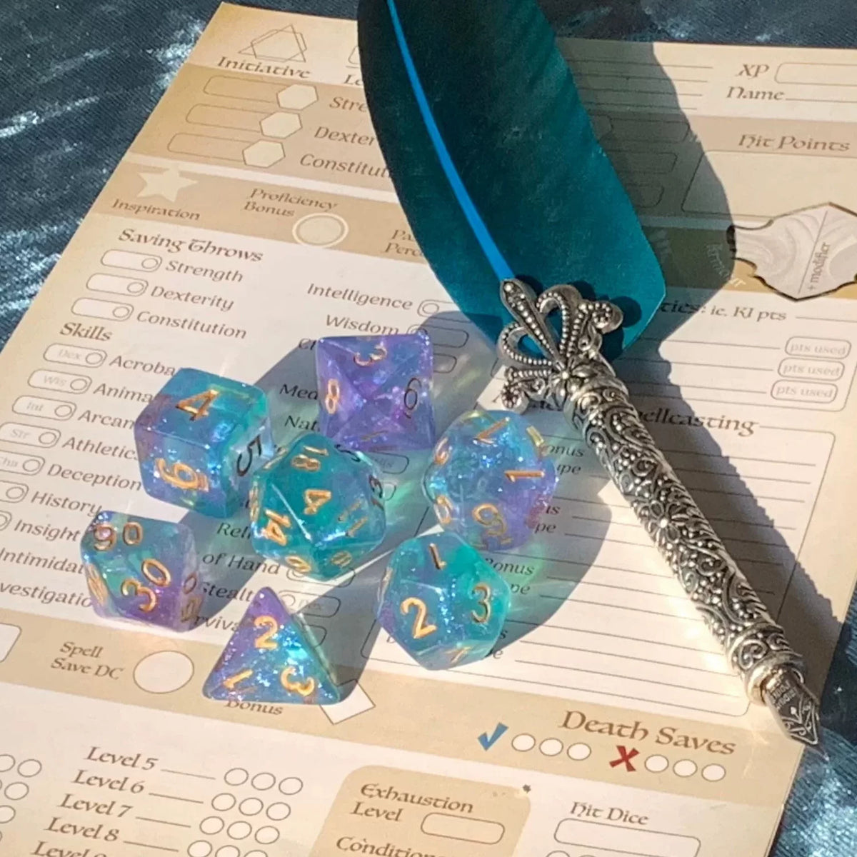 Galaxy Polyhedral RPG Dice Set for DND, Call of Cthulhu, Tabletop Board Games