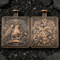 Novelty Cthulhu 3-Headed Monster Press Spinner Metal Dice, 7-in-1 Gyro Roulette D20 Polyhedral Dice for COC DND RPG Tabletop Board Game