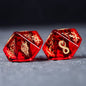 Natural Garnet Crystal DND Dice Set, Polyhedral Gemstone D20 Dice for Call of Cthulhu TTRPG