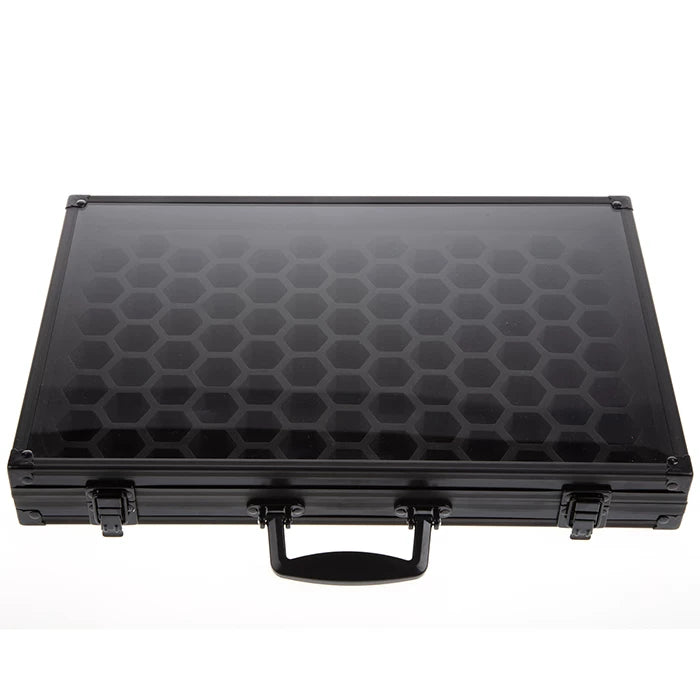2-in-1 Metal Frame Dice Display Case and Storage Box for DND and Tabletop RPGs