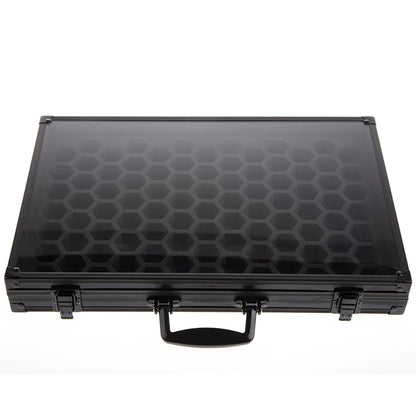 2-in-1 Metal Frame Dice Display Case and Storage Box for DND and Tabletop RPGs