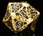 Metal Polyhedral DND Dice Set for Tabletop RPG, Cthulhu & D&D Gaming, Heavy Duty Zinc Alloy Dice with Storage Case