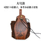 Vintage Drawstring D&D Dice Bag Expandable Dice Rolling Tray Medieval Waist Pouch for RPG Tabletop Gaming