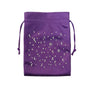 Luxury Velvet Tarot Card Drawstring Bag - Soft Storage Pouch for Oracle Cards, Crystals, Dice and Jewelry (13x18cm)