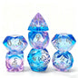 Liquid Core Quicksand Resin DND Dice Set for Dungeons & Dragons TRPG RPG Tabletop Gaming