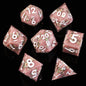 LuxeRoll Handmade Resin DND Dice Set with Gift Box - 7-Piece Sharp Edge Polyhedral RPG Tabletop Gaming Dice