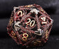 Hollow Metal Polyhedral DND Dice Set, Dragon Theme D20 Tabletop RPG Dice for D&D, Call of Cthulhu, Pathfinder, TRPG Games