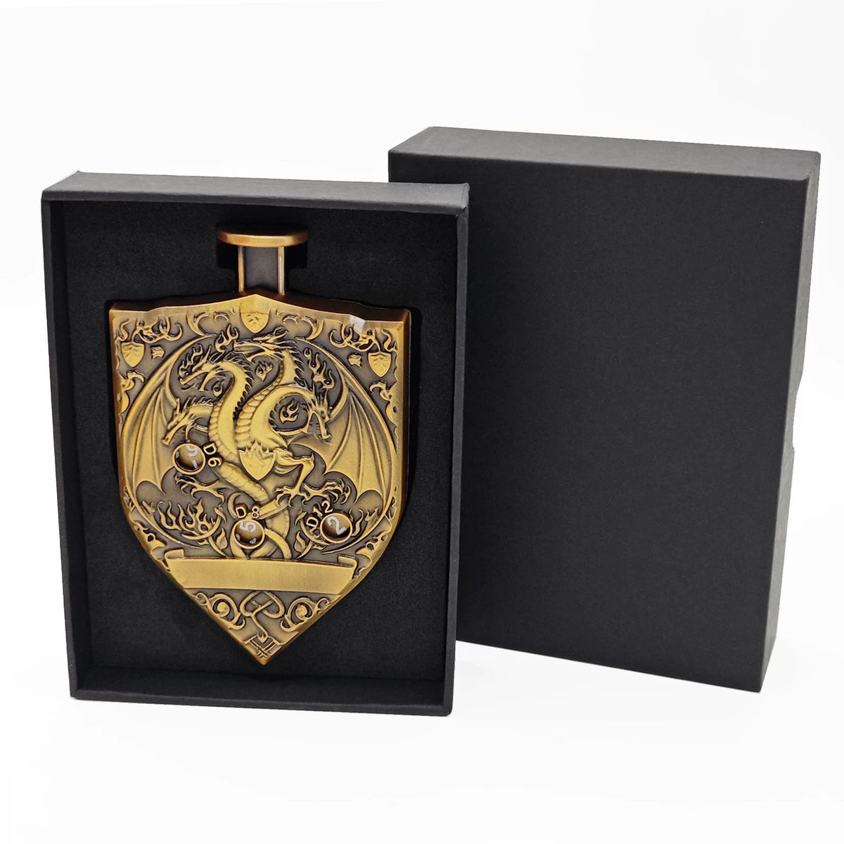 7-in-1 Metal Roulette Spinner Dice for DND TRPG - Mechanical Pocket Wheel Dice with Gift Box for Tabletop RPG, D&D, and Call of Cthulhu Games