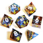 Handmade Liquid Core DND Dice Set, 7-Piece Sharp Edge Quicksand Resin Polyhedral RPG Dice for D&D