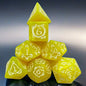 7-Piece Dragon Pattern Polyhedral DND Dice Set, Acrylic Tabletop RPG Roleplaying Game Dice for D&D, MTG, Pathfinder