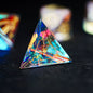 Iridescent Crystal Polyhedral Dice Set, Gemstone RPG Tabletop Gaming Dice for D&D, Call of Cthulhu, MTG, D20 D12 D10 D8 D6 D4