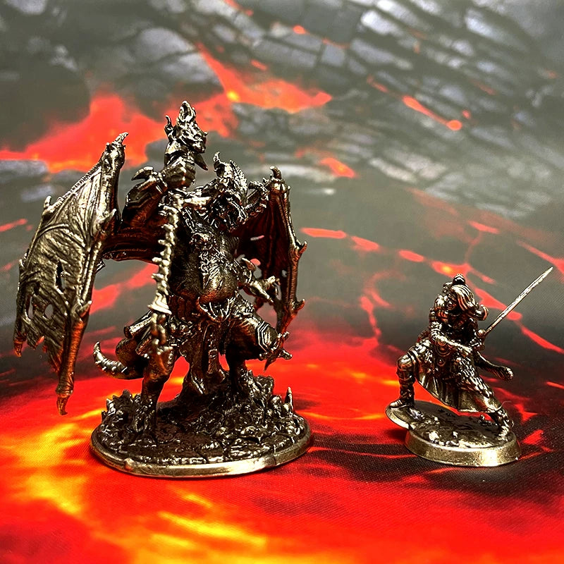 1/48 Scale Metal Tabletop RPG Miniatures - Unpainted Hell Lord & Fantasy Heroes Figure Models for DND Painting