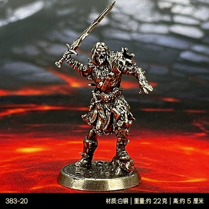 1/48 Scale Metal Tabletop RPG Miniatures - Unpainted Hell Lord & Fantasy Heroes Figure Models for DND Painting