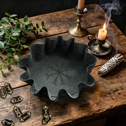 2-in-1 Foldable Leather Dice Bag and Rolling Tray, Portable Drawstring Dice Pouch for DND, RPG, and Tabletop Board Games