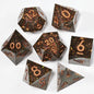 Mini Planet Resin Polyhedral DND Dice Set Mystic Space RPG Dice for Dungeons and Dragons TRPG Tabletop Games