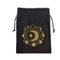 Luxury Velvet Tarot Card Drawstring Bag - Soft Storage Pouch for Oracle Cards, Crystals, Dice and Jewelry (13x18cm)
