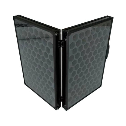 2-in-1 Metal Frame Dice Display Case and Storage Box for DND and Tabletop RPGs