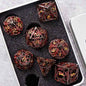 Hollow Metal Polyhedral DND Dice Set, Dragon Theme D20 Tabletop RPG Dice for D&D, Call of Cthulhu, Pathfinder, TRPG Games