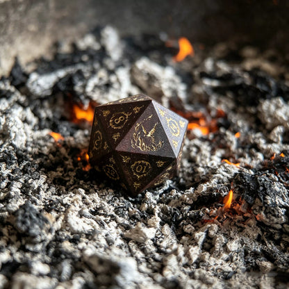Handcrafted Natural African Rosewood DND Dice Set, 7-Piece Polyhedral Wood Dice for TTRPG, D&D, COC Tabletop Roleplaying Games
