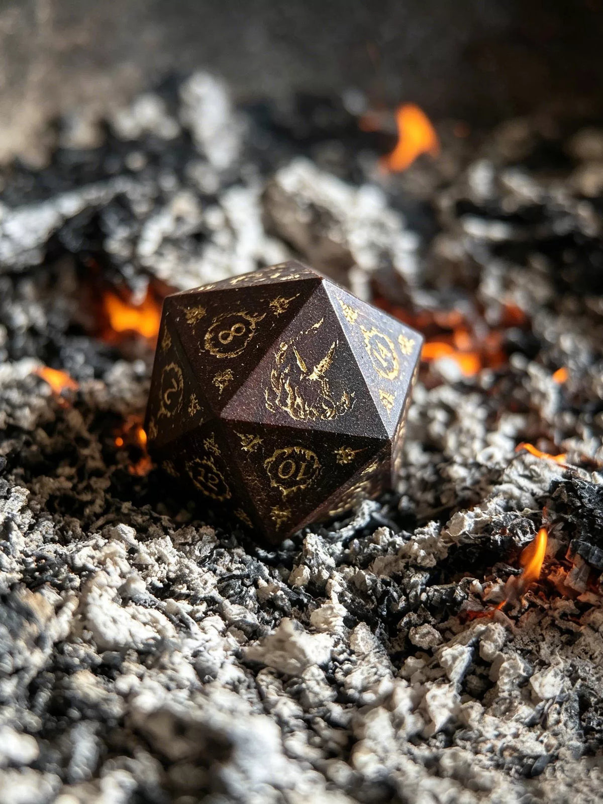 Handcrafted Natural African Rosewood DND Dice Set, 7-Piece Polyhedral Wood Dice for TTRPG, D&D, COC Tabletop Roleplaying Games